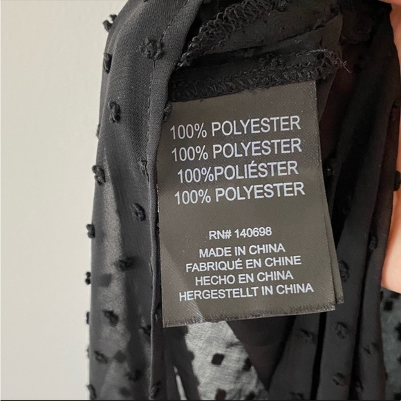 TAVIK swimwear. Caftan swimsuit cover up.
Sheer black w/side slits. Medium - Picture 4 of 7